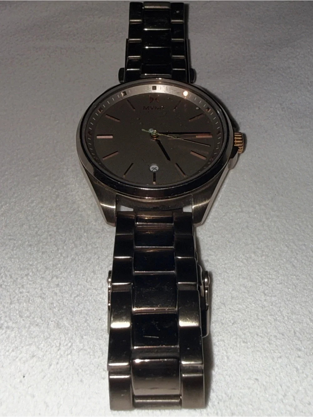 MVMT Coronada 36mm Pewter Watch Rose Gold Accents | Bloomingdales | Good con.